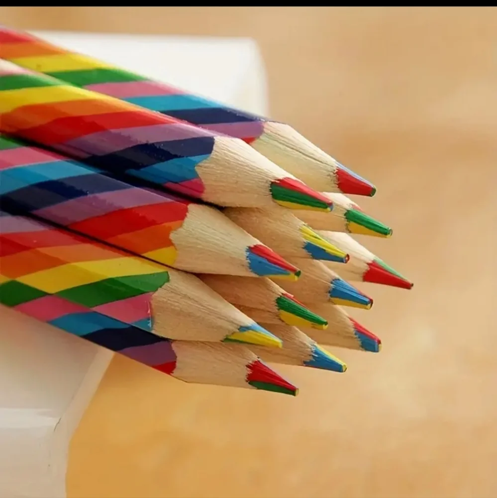 🍄Rainbow Colors Writing Pencils